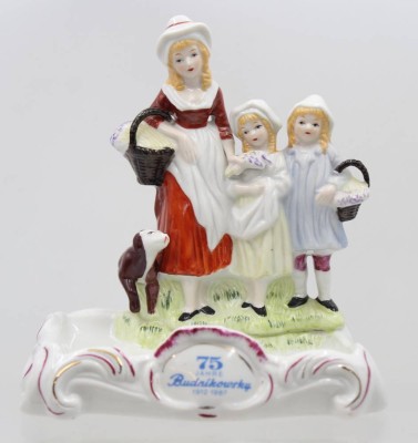 Auktion 369<br>Werbefigur, 75 Jahre Budnikowsky, ca, H-16,5cm B-15,5cm [1]