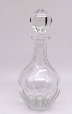 Auktion 369<br>Schwere Bleikristall Karaffe mit Zapfen H- 29 cm D 12 cm [1]