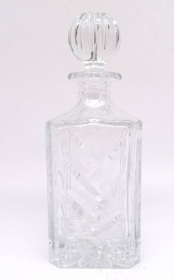 Auktion 369<br>Schwere Bleikristall Karaffe mit Zapfen H-26cm [1]