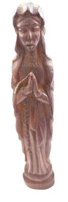 Auktion 369<br>Holzschnitzerei, betende Madonna, H-32 cm [1]