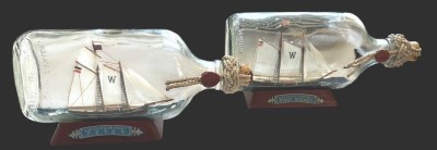 Auktion 369<br>2x Flaschenschiffe, Lotsenboote, 1x 