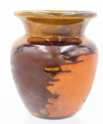 Auktion 369<br>Vintage Royal Haeger Vase mit Laufglasur, USA, H-14 cm [1]