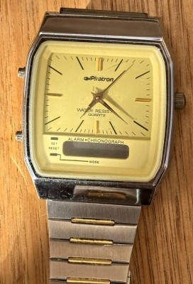 Auktion 369<br>VINTAGE SELTENE HERREN ANALOG-DIGITAL ALARM CHRONOGRAPH QUARZUHR 