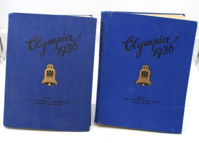 Auktion 369<br>2x Sammelalben, Olympia 1936, 1. u. 2. Band, Altersspuren [1]
