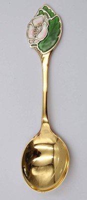 Auktion 369<br>Jahreslöffel, Robbe & Berking, 1986, 925er Silber vergoldet, 63,3gr., L-ca. 17,5cm [1]