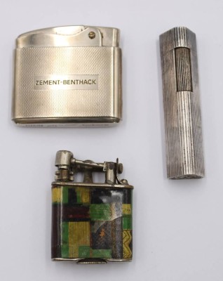 Auktion 369<br>3x div. Feuerzeuge, älter, Funktionen nicht geprüft, ca. L-7cm [1]