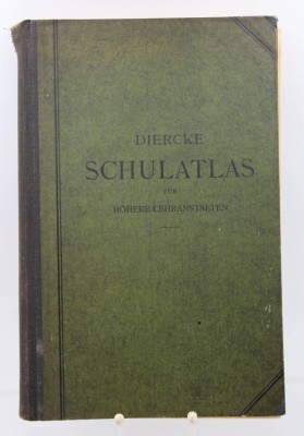 Auktion 369<br>Diercke Schulatlas für höhere Lehranstalten, 30/40er Jahre, starke Alters-u. Gebrauchsspuren [1]
