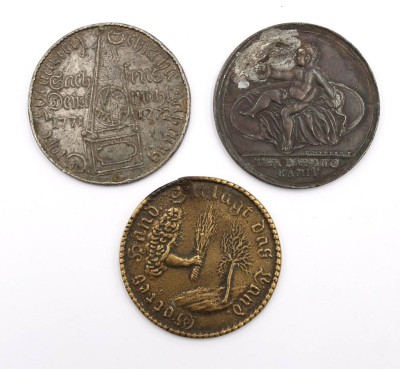 Auktion 369<br>3x div. antike Medaillen, ca. D-4,5cm [1]