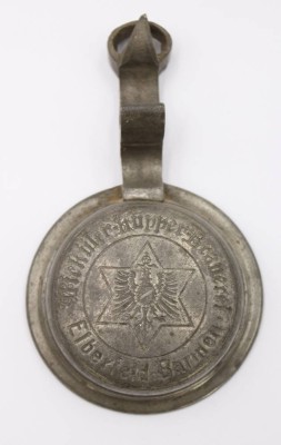 Auktion 369<br>Zinndeckel, Bickiler-Küpperscanerei aus Elberfeld-Barmen, ca. D-8,5cm [1]