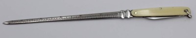 Auktion 369<br>Taschenmesser-Brieföffner, vermutlich ein sogenannter 