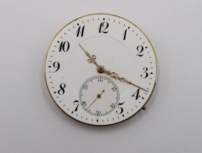 Auktion 369<br>Taschenuhrwerk, älter, ZENITH, Krone fehlt, Werk nicht geprüft, D-4,5cm [1]