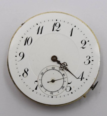 Auktion 369<br>Taschenuhrwerk, älter, Systeme Glashütrte, Krone fehlt, Werk nicht geprüft, D-4,7cm [1]