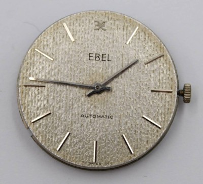 Auktion 369<br>Vintage-Herren-Uhrwerk, EBEL Automatic, Werk läuft, ca. D-3,1cm [1]