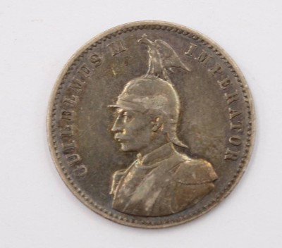 Auktion 369<br>1/2 Rupie, Deutsch-Ostafrika, 1897, D-2,4cm 5,7gr. [1]
