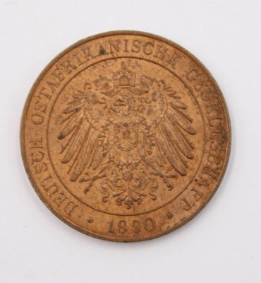 Auktion 369<br>1 Pesa Münze aus Deutsch-Ostafrika, D-2,5cm [1]