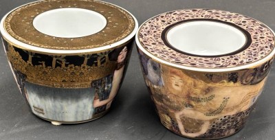 Auktion 369<br>2x gr. Kerzenhalter 