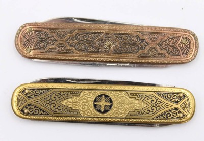 Auktion 369<br>2x div. ältere kl. Taschenmesser, ca. L-15,5cm [1]