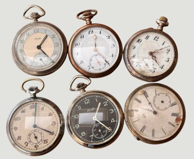 Auktion 369<br>6x div. HTU, alle defekt, tw. Silbergehäuse [1]