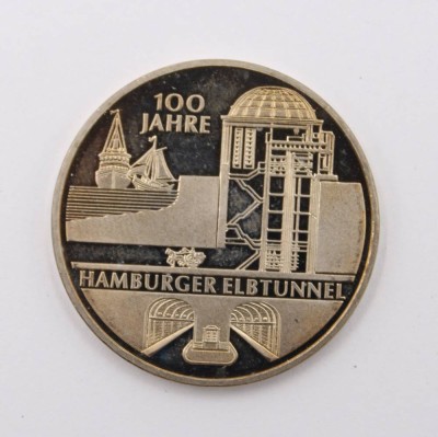 Auktion 369<br>10-Euro-Gedenkmünze, 2011,  100-jähriges Jubiläums des Hamburger Elbtunnels, D-3,8cm [1]