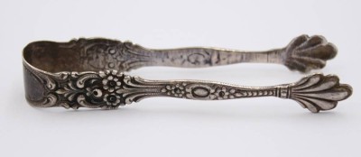 Auktion 369<br>Zuckerzange in 800er Silber, älter, 13,2gr., L-8cm [1]
