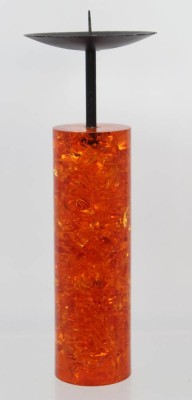 Auktion 369<br>Design-Kerzenleuchter, Kunstharz, 70er Jahre, wohl Entw.  Marie-Claude de Fouquières, ca. H-26cm [1]