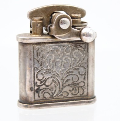 Auktion 369<br>kl. Feuerzeug, versilbert, Funktion nicht geprüft, ca. H-4,5cm [1]