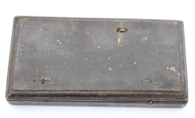 Auktion 369<br>antike Münzwaage , wohl 18. Jhd., alter Holzkasten, nicht komplett, Altersspuren [1]