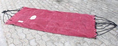 Auktion 369<br>Hängematte, laut Einlieferer von der Gorch Fock, Altersspuren, ca. 210 x 90cm [1]