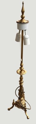 Auktion 369<br>hohe, massive Messing Tischlampe, H-90 cm [1]