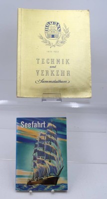 Auktion 369<br>2x Sammelalben, Technik und Verkehr und Seefahrt, je kompl. [1]
