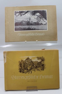 Auktion 369<br>2x Sammelalben, Unvergessliche Heimat, 2 Bände, je komplett [1]