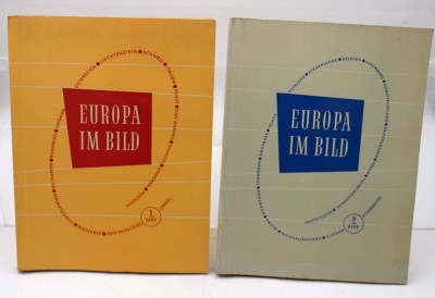 Auktion 369<br>2x Sammelalben, Europa im Bild, 1. u. 2. Band, kompl. [1]