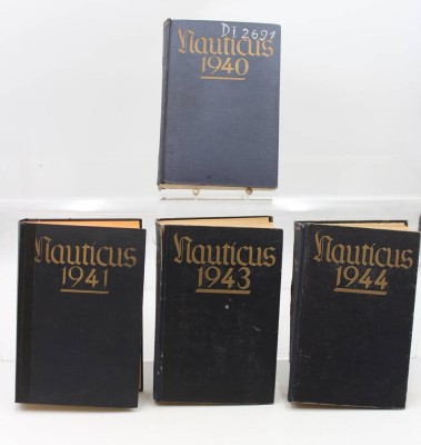 Auktion 369<br>4x div. Ausgaben, Nauticus, 1940, 1941, 1943 und 1944, Alters-u. Gebrauchsspuren [1]