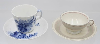 Auktion 369<br>2x Moccatassen mit U.T., Rosenthal und Royal Copenhagen [1]