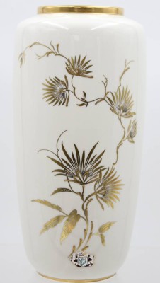 Auktion 369<br>Vase, alak, Goldbemalung, ca. H-25,5cm [1]
