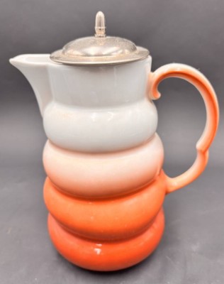 Auktion 369<br>Kakao-Kanne mit Deckel, integrierter Sieb, H-18 cm [1]