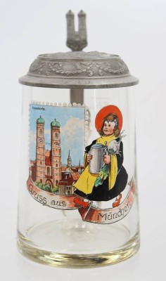 Auktion 369<br>Glas-Bierkrug 