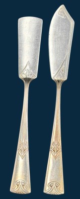 Auktion 369<br>Jugendstil-Butter- und Käsemesser wohl 