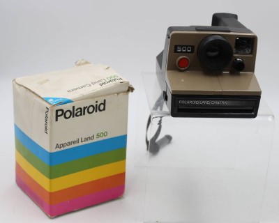 Auktion 369<br>Polaroid 500 Land Camera, orig. Karton, Funktion nicht geprüft [1]