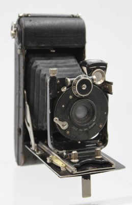 Auktion 369<br>antike Balgenkamera, Ica Klimax Lukos II, Altersspuren, Funktion nicht geprüft [1]