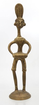 Auktion 369<br>Dhokra Statuette, Bronze, Indien, H-28 cm [1]