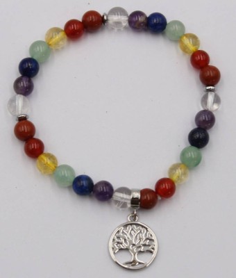 Auktion 369<br>Zugarmband mit versilbertem Lebensbaumanhänger [1]