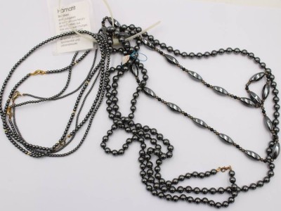 Auktion 369<br>7x div. Hämatit-Halsketten [1]