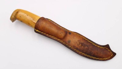 Auktion 373<br>JANNE MARTTIINI-Messer, Rovaniemi, Finnland. 20. Jhd., L-23cm [1]