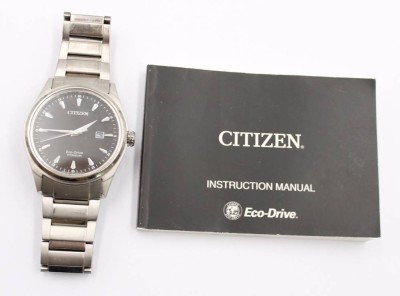Auktion 369<br>Citizen Eco-Drive Super Titanium Herrenuhr,  Quarzwerk, anbei Anleitung, D-3,8cm [1]
