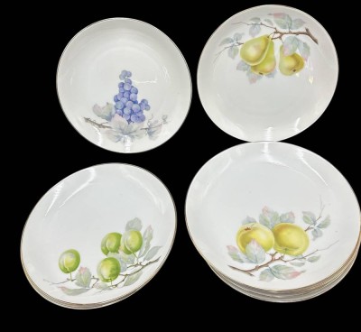 Auktion 369<br>11x div. Obstteller 