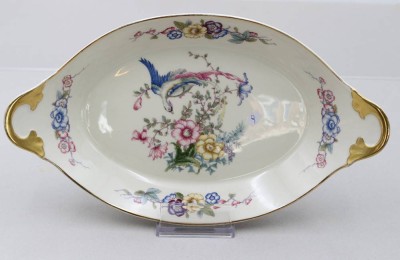 Auktion 369<br>Schale,  Rosenthal, Dekor Ivory Phoenix, älter, ca. H-6,2cm B-32cm [1]