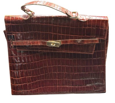 Auktion 369<br>gr. Reptilienleder-Handtasche 