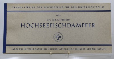 Auktion 369<br>Transartreihe der Reichsstelle für den Unterrichtsfilm zum Thema Hochseefischdampfer, 1939 [1]