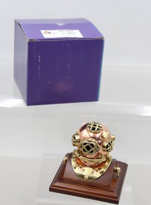Auktion 369<br>Mk V Messing-Taucherhelm-Tischdeko, ca. H-10cm [1]